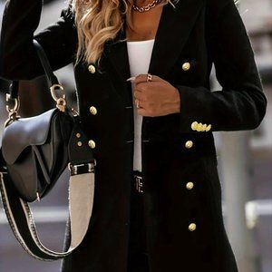 EUC ⚜️Double-breasted sweater pea coat